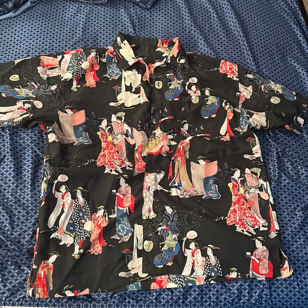 Barcode floral print shirt sz xxl